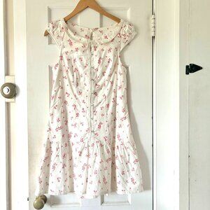 Free People Beasley Drop Waist Mini Dress